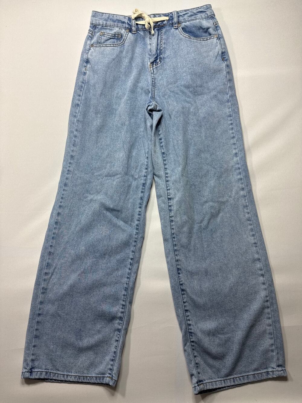 OAT New York Women's Wide Leg‎ Baggy Straight Blue Jeans - 2/26 (26x30)
